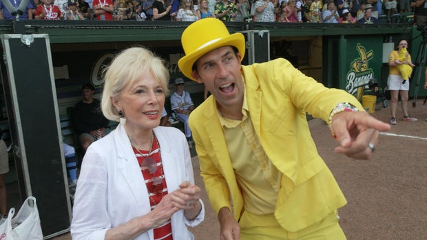 Lesley Stahl and Jesse Cole 